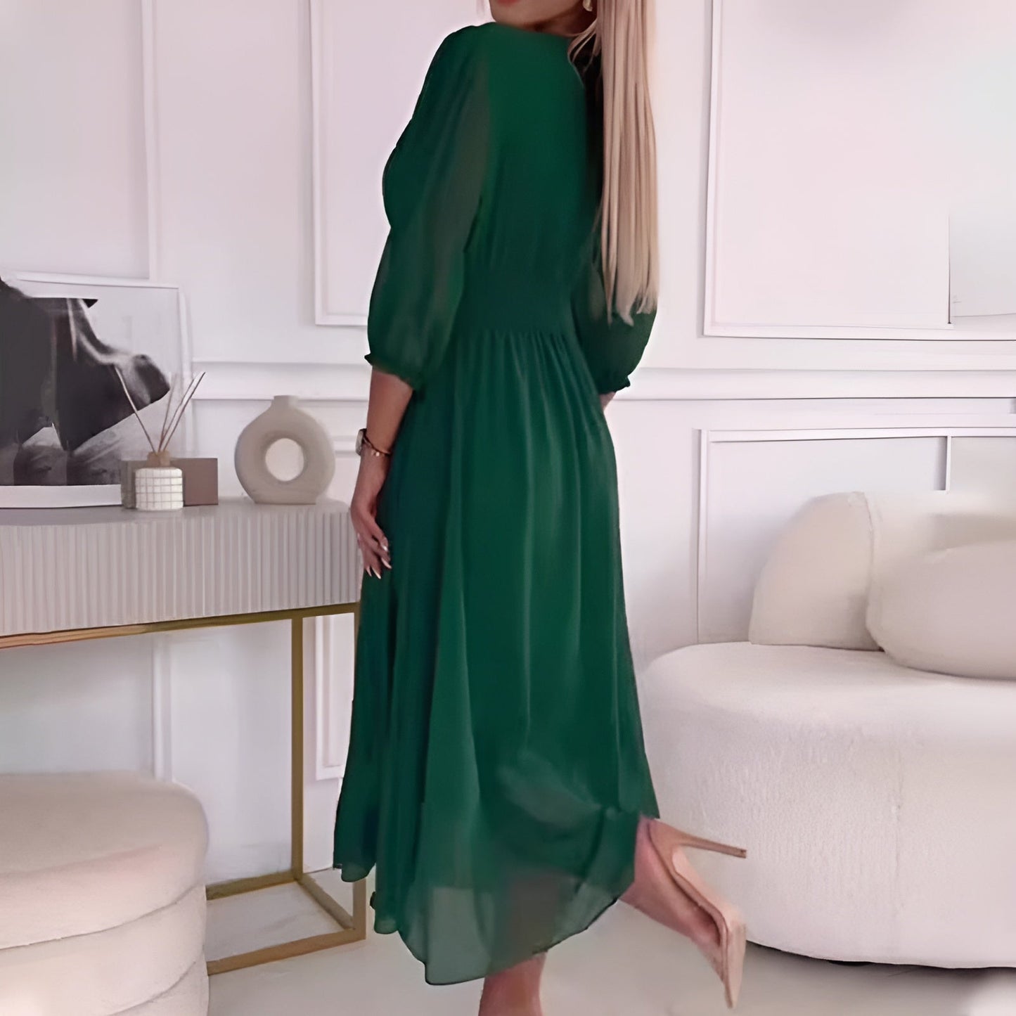 Abigail™ | Let silkeagtig chiffon-kjole