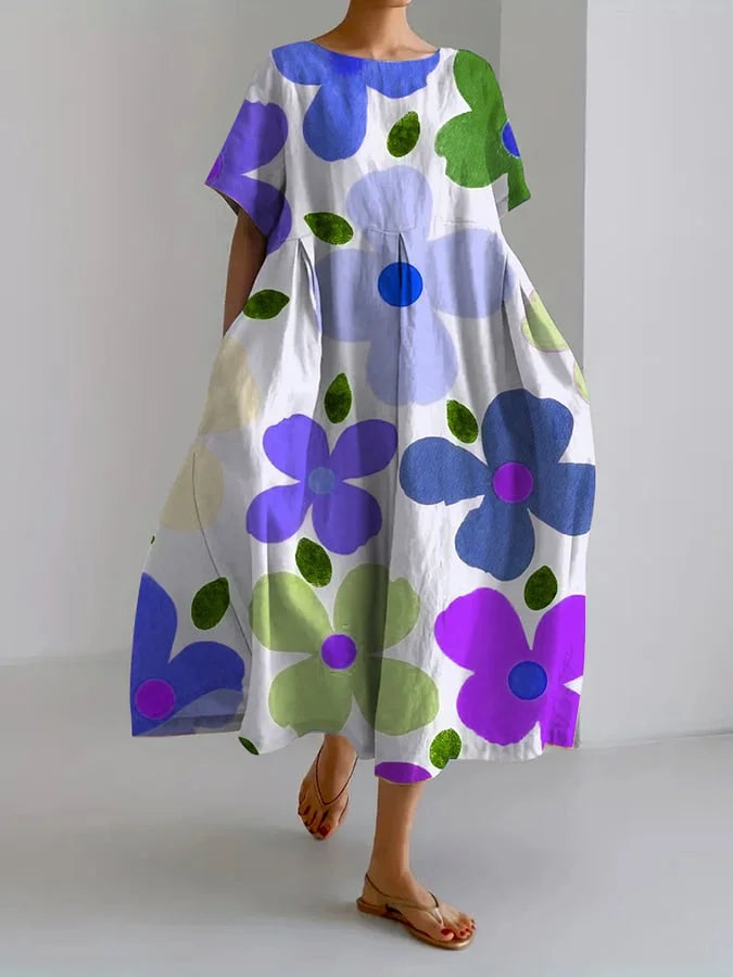 FLORENCE - BOTANISK KJOLE MED BLOMSTERPRINT