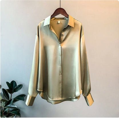 Briget™ - Satin-Skjorte