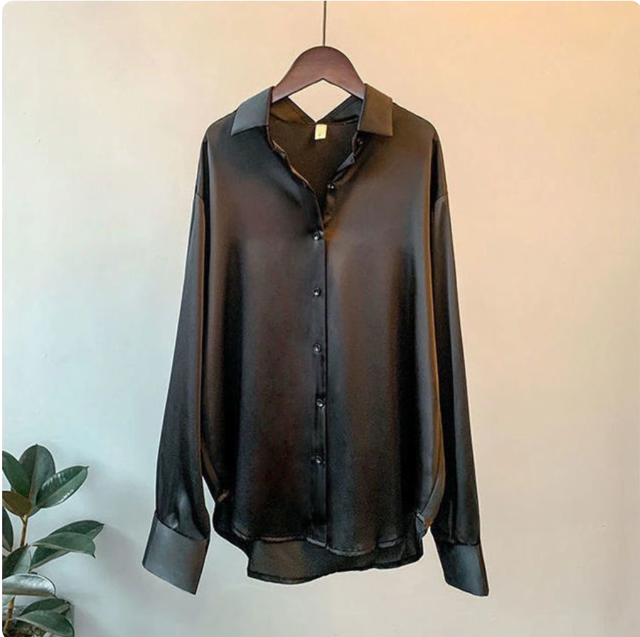 Briget™ - Satin-Skjorte