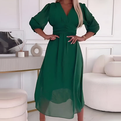 Abigail™ | Let silkeagtig chiffon-kjole
